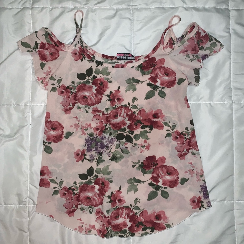 Floral off the shoulder top